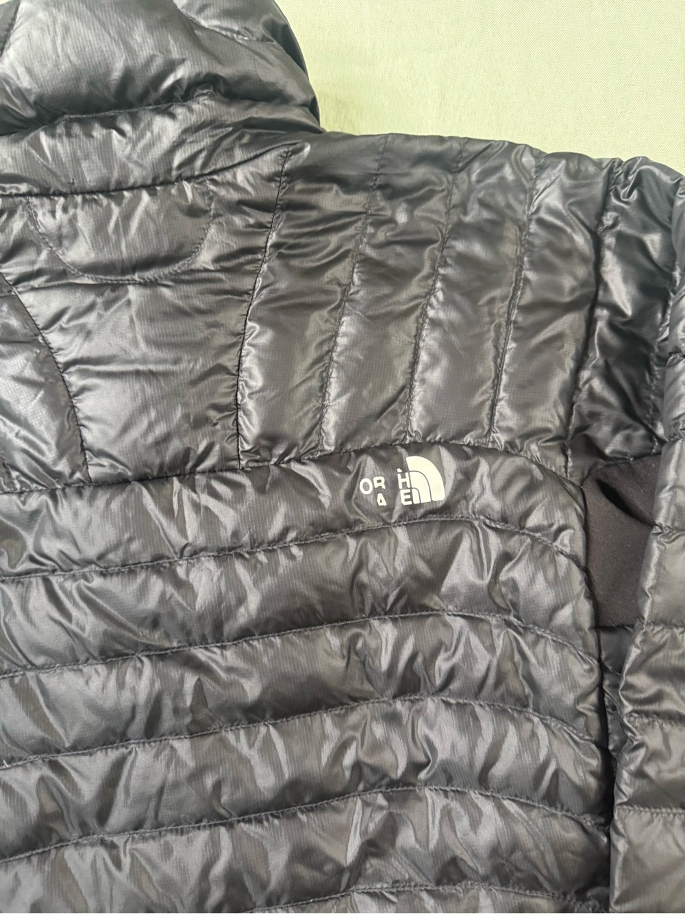 Women's The North Face 800 Pro Lightweight Puffer Jacket Black S Flaw - Picture 6 of 8